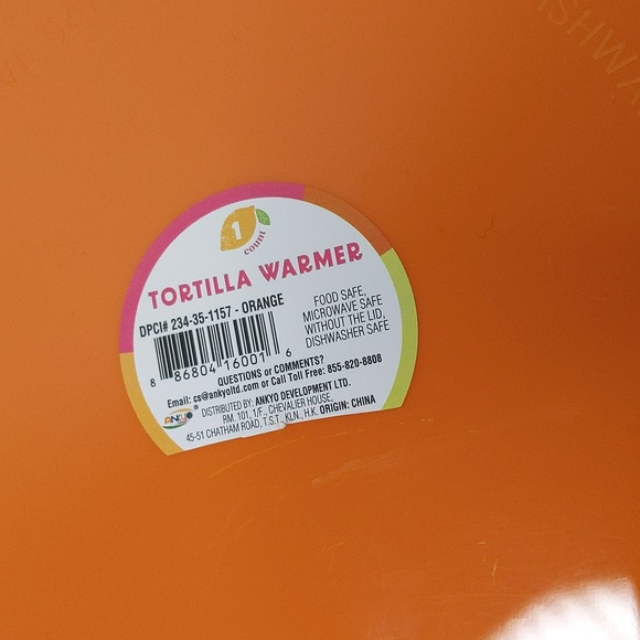 Target Bullseye's Playground Tortilla Warmer Container Orange | Lot of 2 NEW - Picture 5 of 6